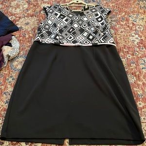 Pink and white dress and belt